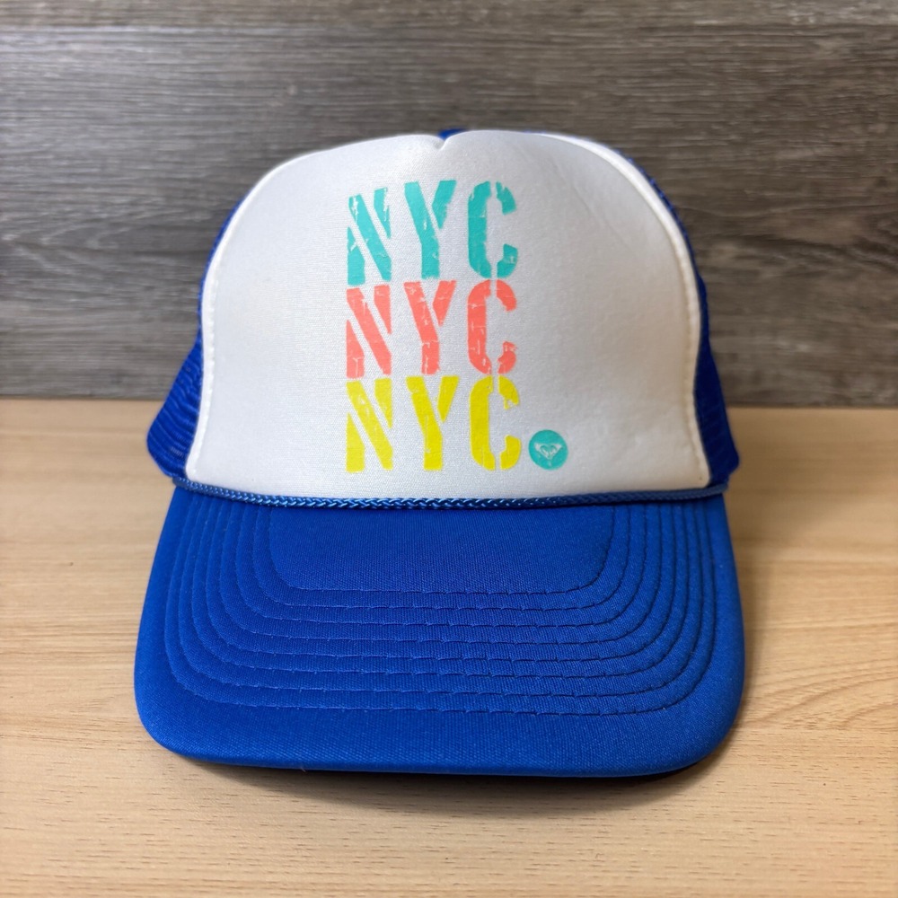 Roxy‎ Hat Cap Snapback Womens Blue Trucker Surf Surfing Ladies NYC New York City